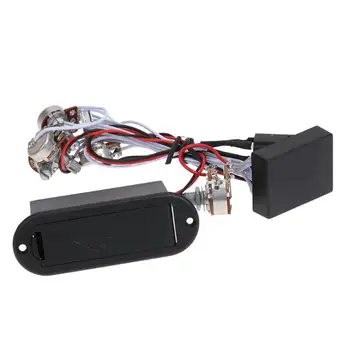 

Portable 9V Power Supply 3 Band EQ Equalizer Preamp Circuit for Bass Pickup Active Bass Middle Treble Three Features