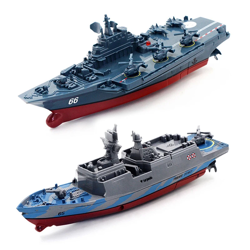 RC Boat 2.4GHz Remote Control Ship Aircraft Carrier Warship Battleship Cruiser High Speed Racing Toy Dark Blue | Игрушки и хобби