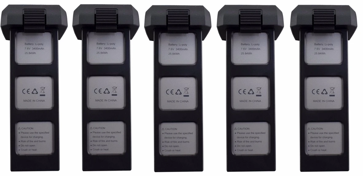 5PCS B4W 7,6 v 3400mah Li-po аккумулятор для Mjx Bugs 4W B4W 7,6 v Аккумулятор для Potensic D88 EX3 HS550 JJRC X11 Rc Запчасти для Дронов - Цвет: 5PCS B4W