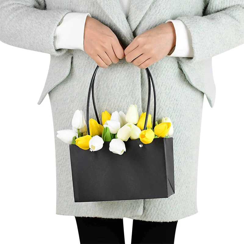 Premium Kraft Paper Flower Boxes for Wedding Rose Bouquet Arrangements, Handheld Gift P... - SKU KPFB1538 - UGI Packaging