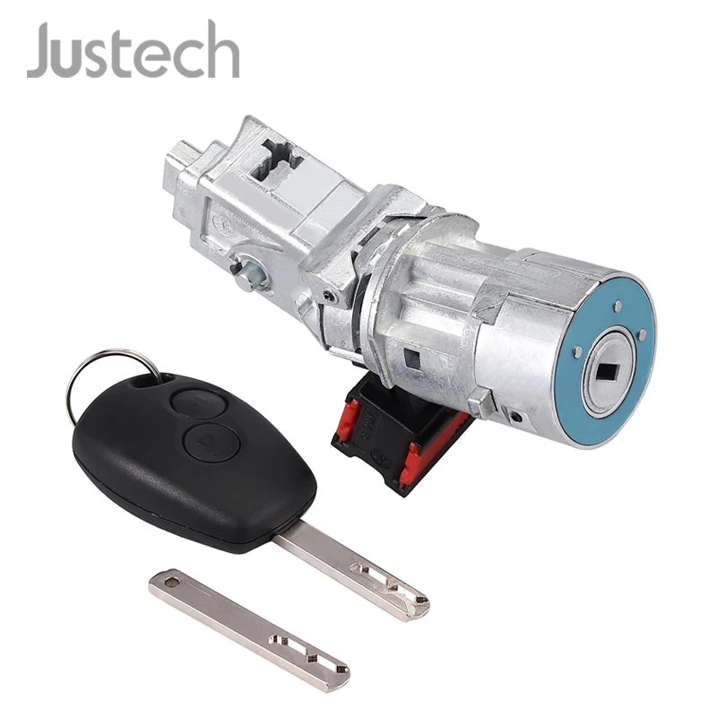 

Justech Ignition Switch Lock Barrel Starter Cylinder 8200214168 12V 4 Pins Ignition Lock For Renault Clio MK III