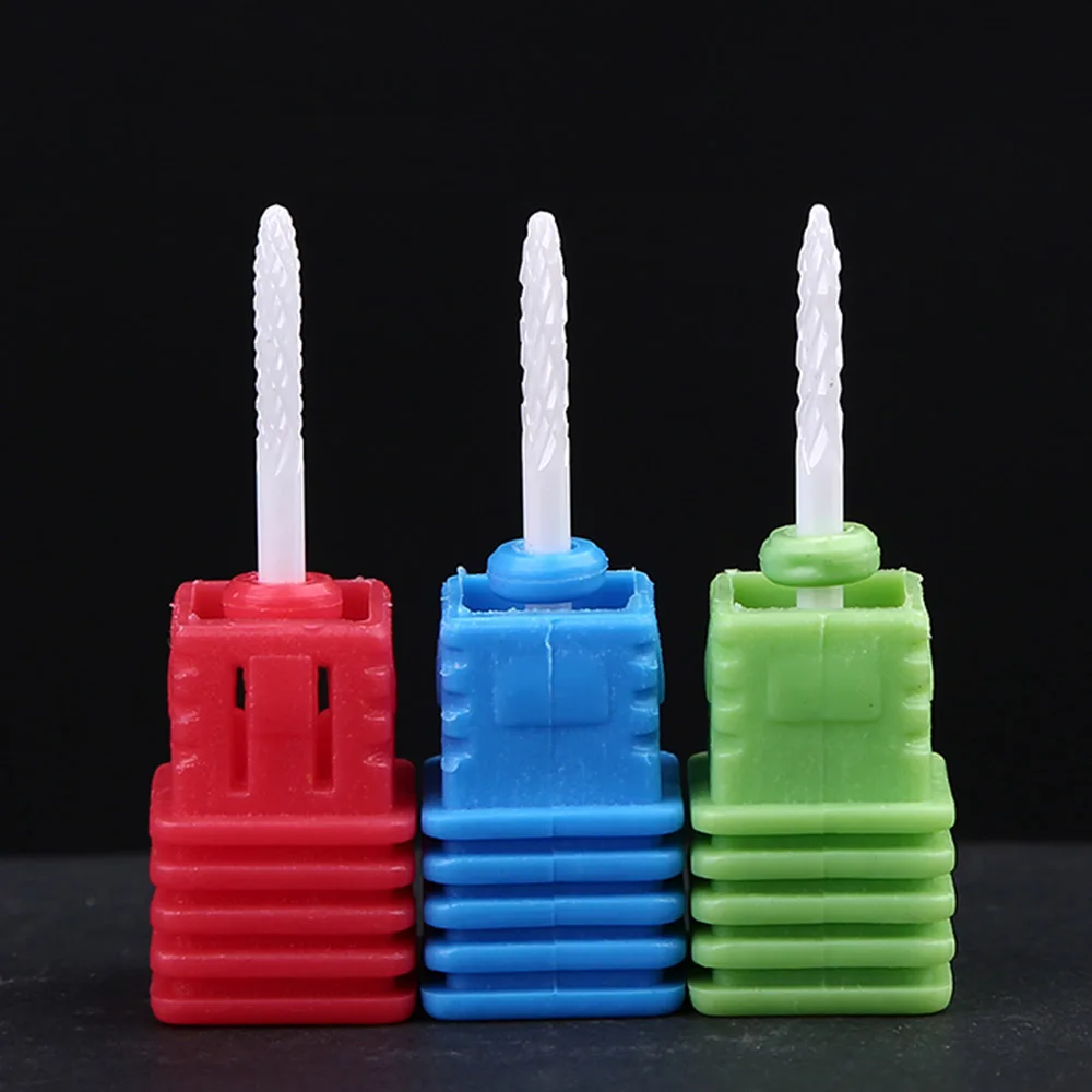 1 шт. керамический сверло для ногтей в форме ракеты шлифовальный камень головка