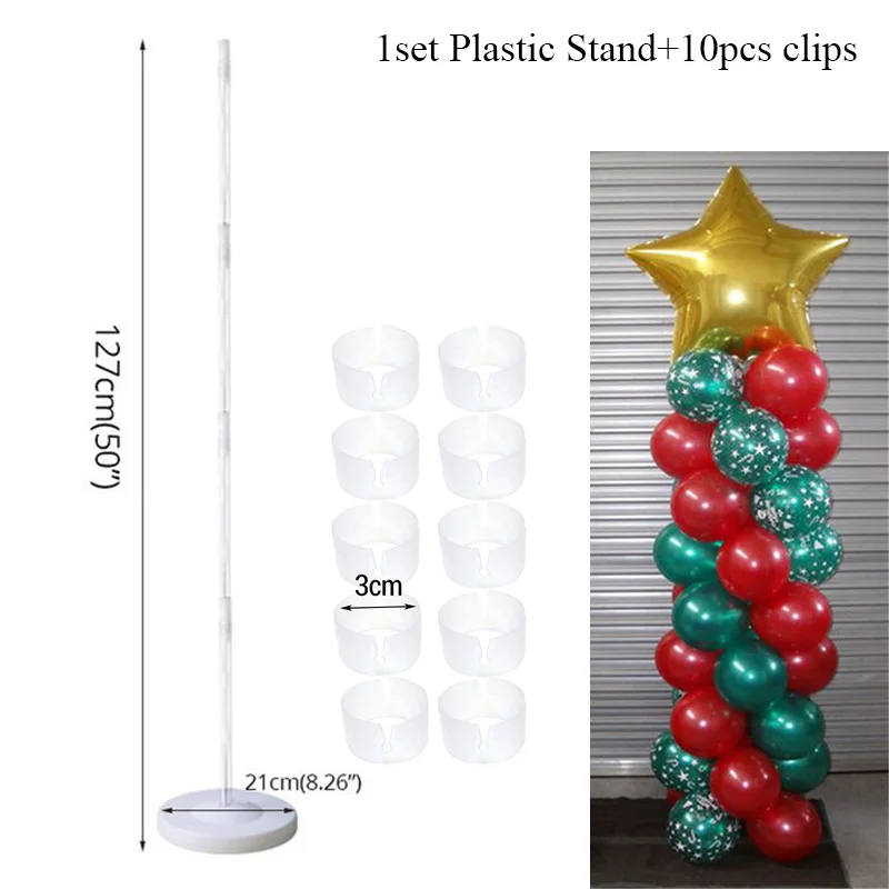 Свадебные шары для украшения палочка подставка для воздушных шаров Держатель колонка для детского душа вечерние шары Декор для взрослых День Рождения Декор Globos - Цвет: 1set plastic stand D
