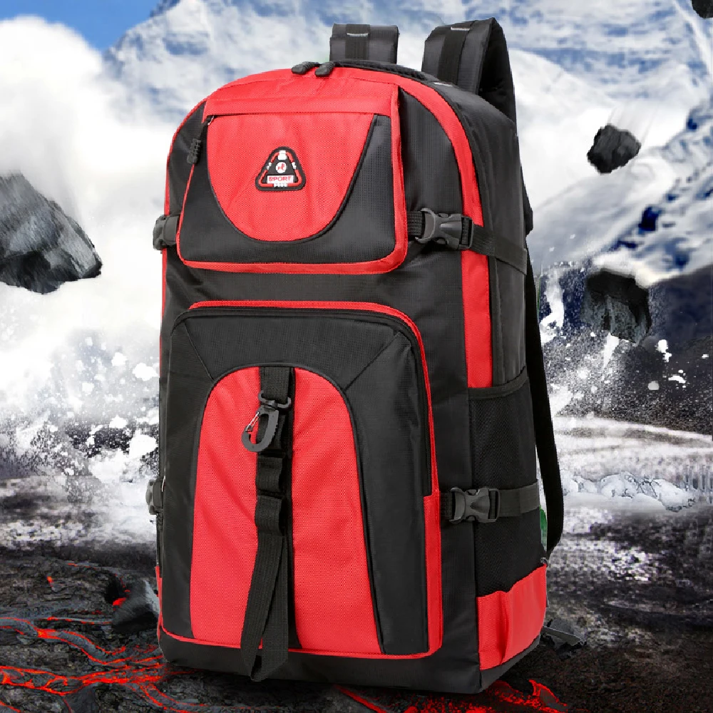 

Large Capacity Mountaineering Bag Ultralight Waterproof Nylon Double Shoulder Bags Outdoor Climbing Hiking Backpack Q869