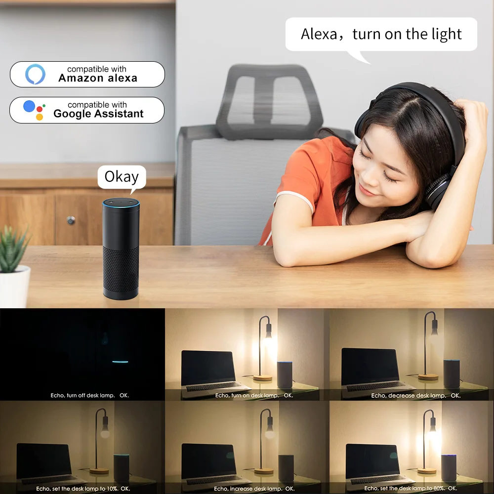 Беспроводной цветомузыкальный bluetooth громкоговоритель умный WiFi лампочка светодиодный 15 Вт E14/E27/B22 лампочка умное Домашнее освещение для IOS/Android
