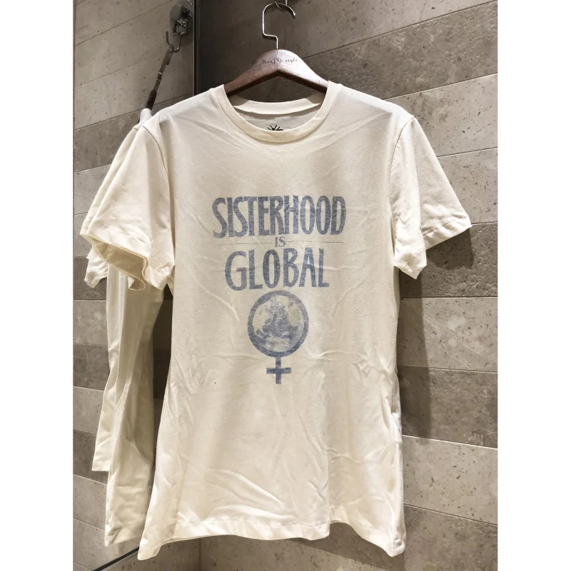 Sisterhood global printing Женская футболка из хлопка и льна Повседневная Удобная футболка женская рубашка высокого качества футболка