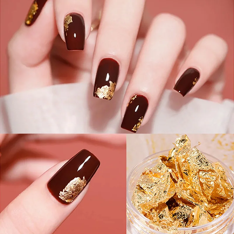 15 Gold Nail Designs-Glitter Is Everything