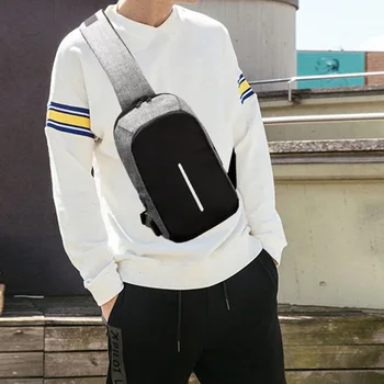 

Adiputent Men's Anti-theft Chest Pack Leisure Messenger Shoulder Bag business shoulder pack Traveling bag CrossBody Backpack