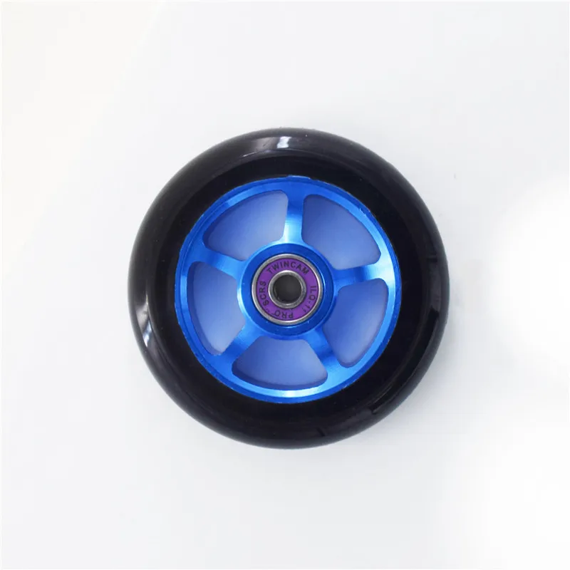 2 pieces/lot Aluminium Alloy Steel Hub High Elasticity and Precision speed skating Skateboard wheel 88A 100mm Scooter Wheel