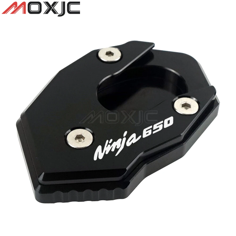 CNC ˷̴ ձ   ̵ ĵ е ÷Ʈ Kickstand Enlarger Support Extension For KAWASAKI Ninja650 2017-2021