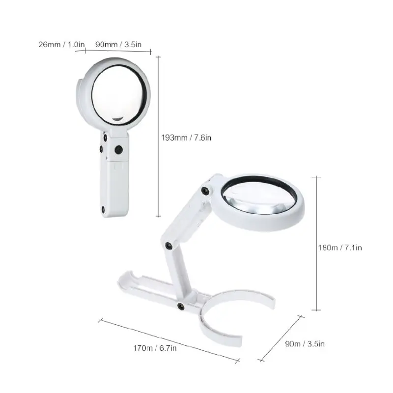 USB Interface Desktop Multi-Purpose Magnifying Glass Using Portable Experiment Tools Handheld Dual-Use Repair Circuit Board Iden