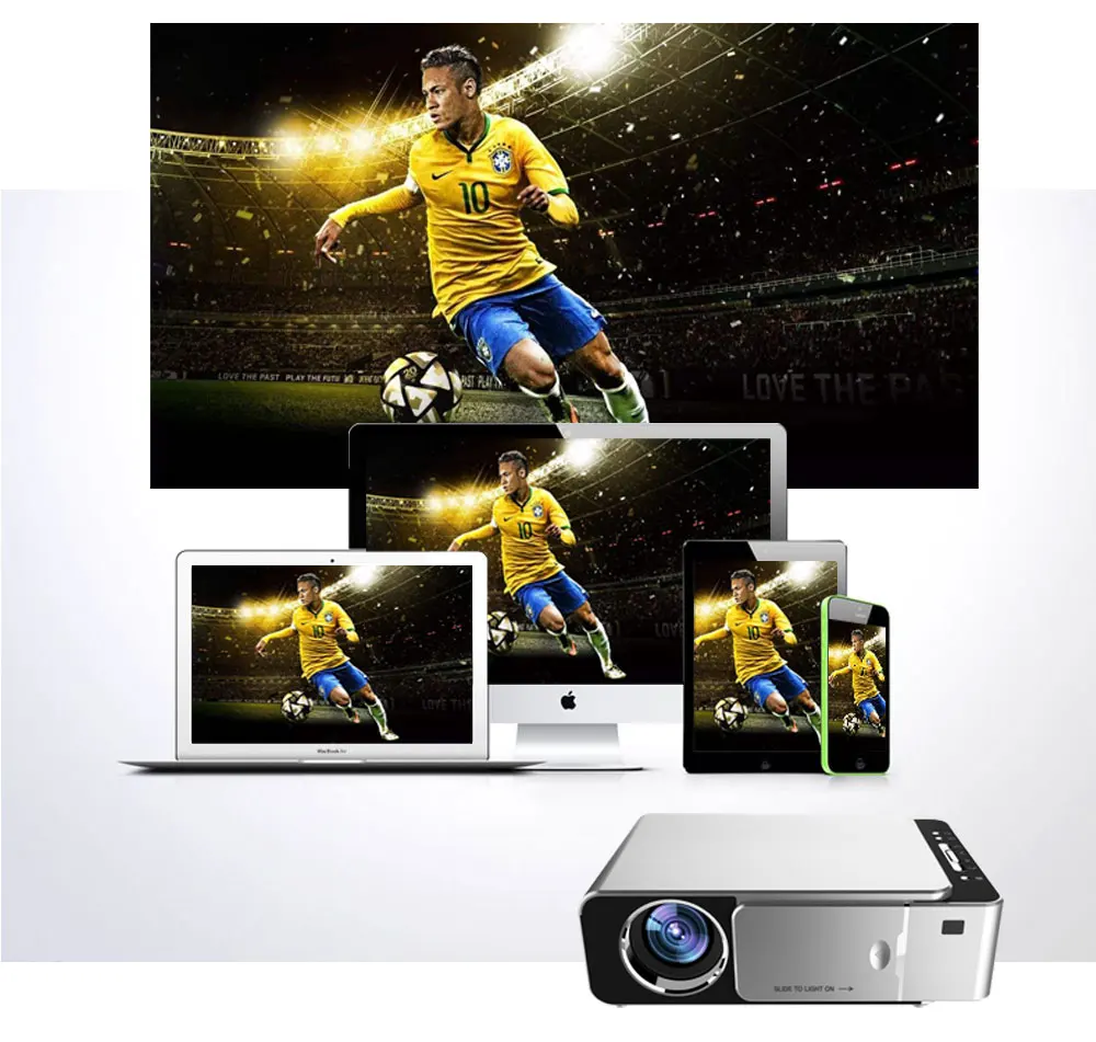 Real tv T6 Full HD Led проектор 4K 3500 люмен 1080p Портативный кинопроектор видеопроектор HDMI USB VGA SD с подарком
