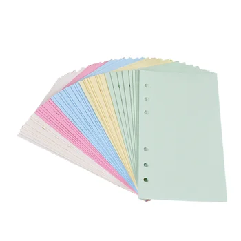 

50 Pages 2Pcs A6 Loose-leaf Paper Chromatic Chic Grid Pattern Notebook Replacement Paper for Office