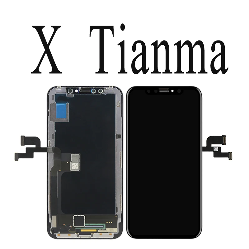 Для iPhone 11 ЖК-дисплей для iPhone X экран дигитайзер для iPhone 11 Pro Max ЖК-сборка черный с инструментами - Цвет: for X TFT Tianma