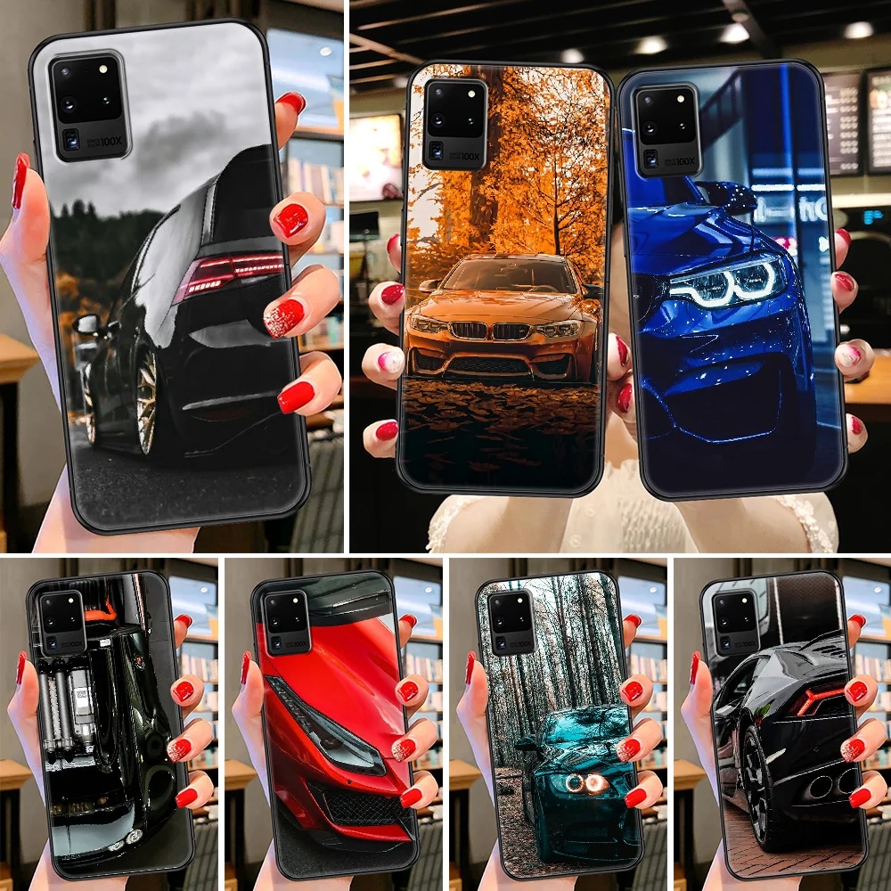 Cool Sports Car Super car Phone case For Samsung Galaxy Note 4 8 9 10 20 S8 S9 S10 S10E S20 Plus UITRA Ultra black trend | Мобильные