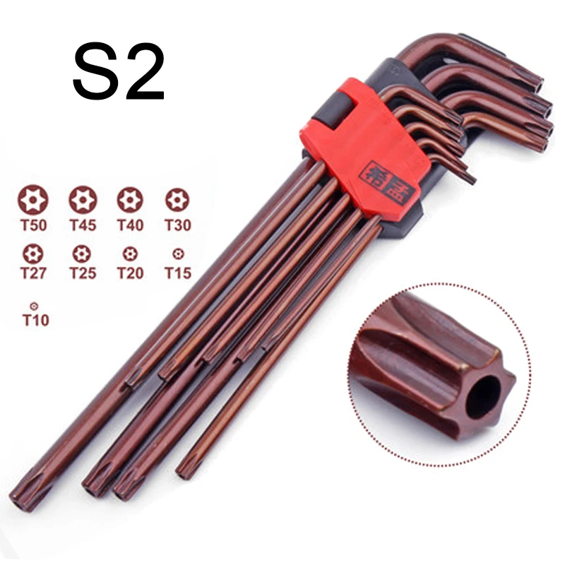 Набор ключей Torx 9 шт. ключ S2 с защитой от задержек набор T20 универсальный ручные