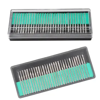 

90PCS 3mm Diamond Burr Bits Drill Kit Engraving Carving Rotary Tool Accessory