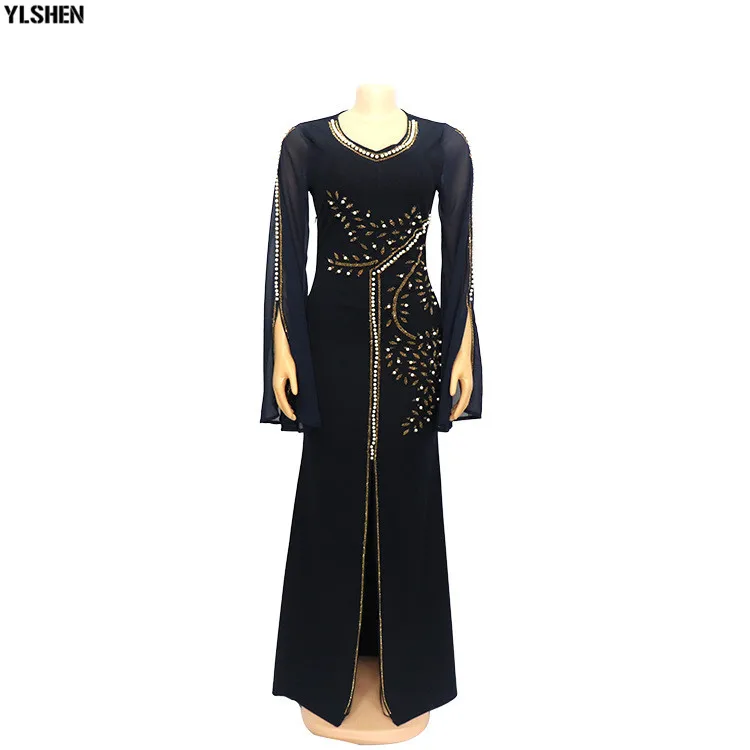 African Dresses for Women Dashiki Diamond Robe Africaine Femme 2020 Africa Dress African Clothes Long Maxi Evening Party Dress 06