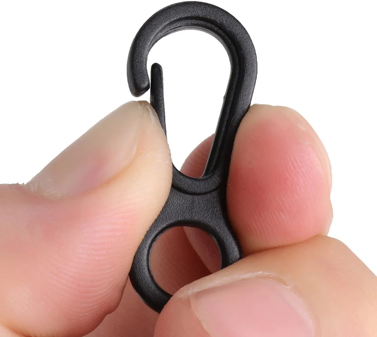 

AINOMI baby Plastic Small Flag Pole Clip Hooks Straps Buckles for Camping Hiking Backpack Black