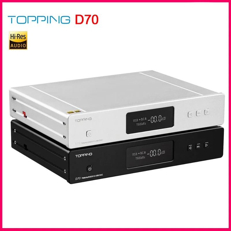 Topping D70 2 * AK4497 DAC DSD512 32 бит/768 кГц USB XMOS Настольный декодер Поддержка