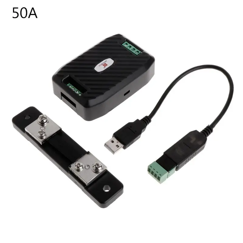 50A Последние 0 PZEM-017 DC-300 в Вольтметр Амперметр RS485 Modbus измеритель энергии тока Напряжение ватт Электрический измеритель мощности - Цвет: 50A