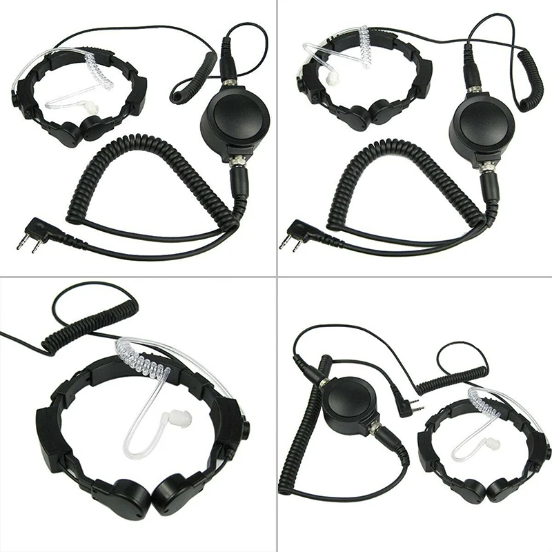 UV-B5 микрофон гарнитура UV-B6 UV5X 6,0*5,0 мм Съемный двойной для TYT для BAOFENG горла Полезная Электроника