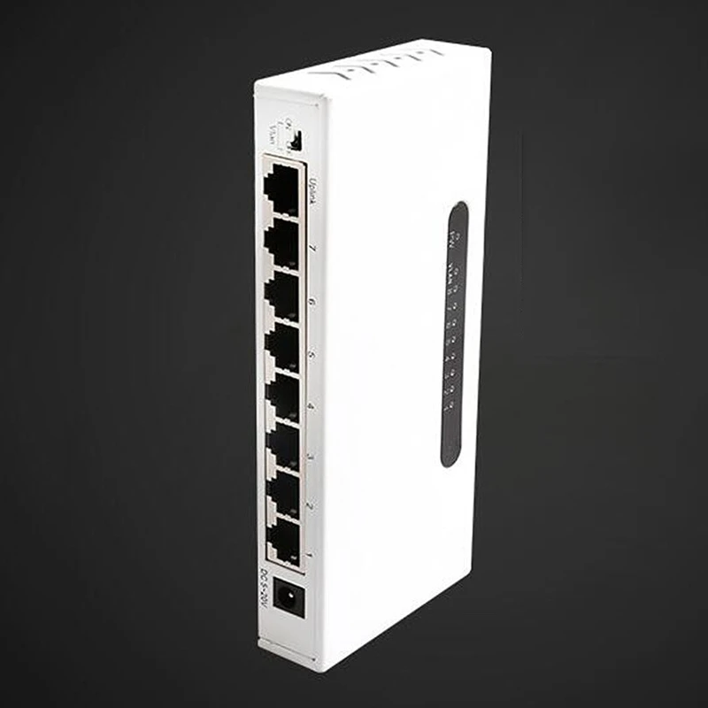 8 портов сетевой коммутатор Gigabit настольный коммутатор 10/100/1000 Мбит/с Rj45 порт Soho Коммутатор 16 Гбит/с коммутационная емкость с металлическим корпусом