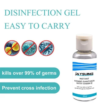 

30/50/100ml Antibacterial 99% Instant Hand Sanitizer Hand Rub Soap Alcohol-Free VIAMIN E Multifunctional Quick Dry Hand Gel