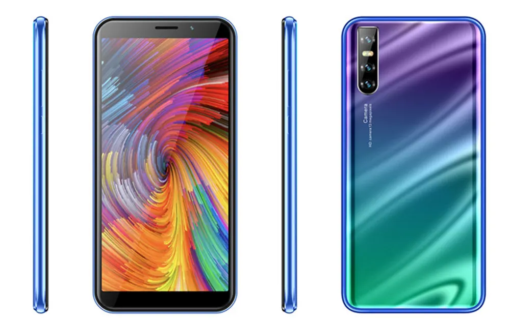 A10 экран капли воды 6," ips смартфоны Четырехъядерный 4 г 64 Гб rom 13 МП распознавание лица разблокированный Android Мобильные телефоны глобальная версия