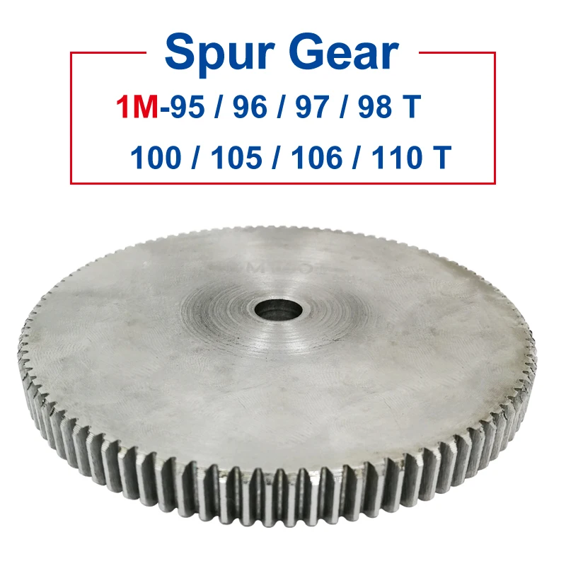 

1 Piece spur Gear 1M95/96/97/98/100/105/106/110T rough Hole 10mm gear wheel 45#carbon steel Material motor gear Thickness 10mm
