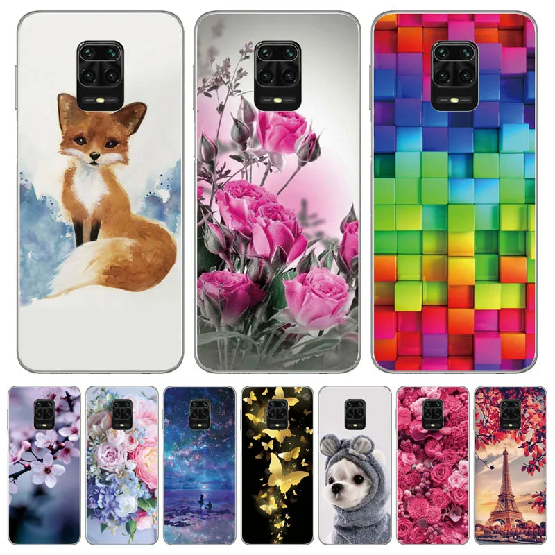 Funda de teléfono para Xiaomi Redmi Note 9 Pro caso de silicona suave Redmi Note 9S 9 Pro 9A de parachoques del caso para Xiaomi Nota 10 Lite