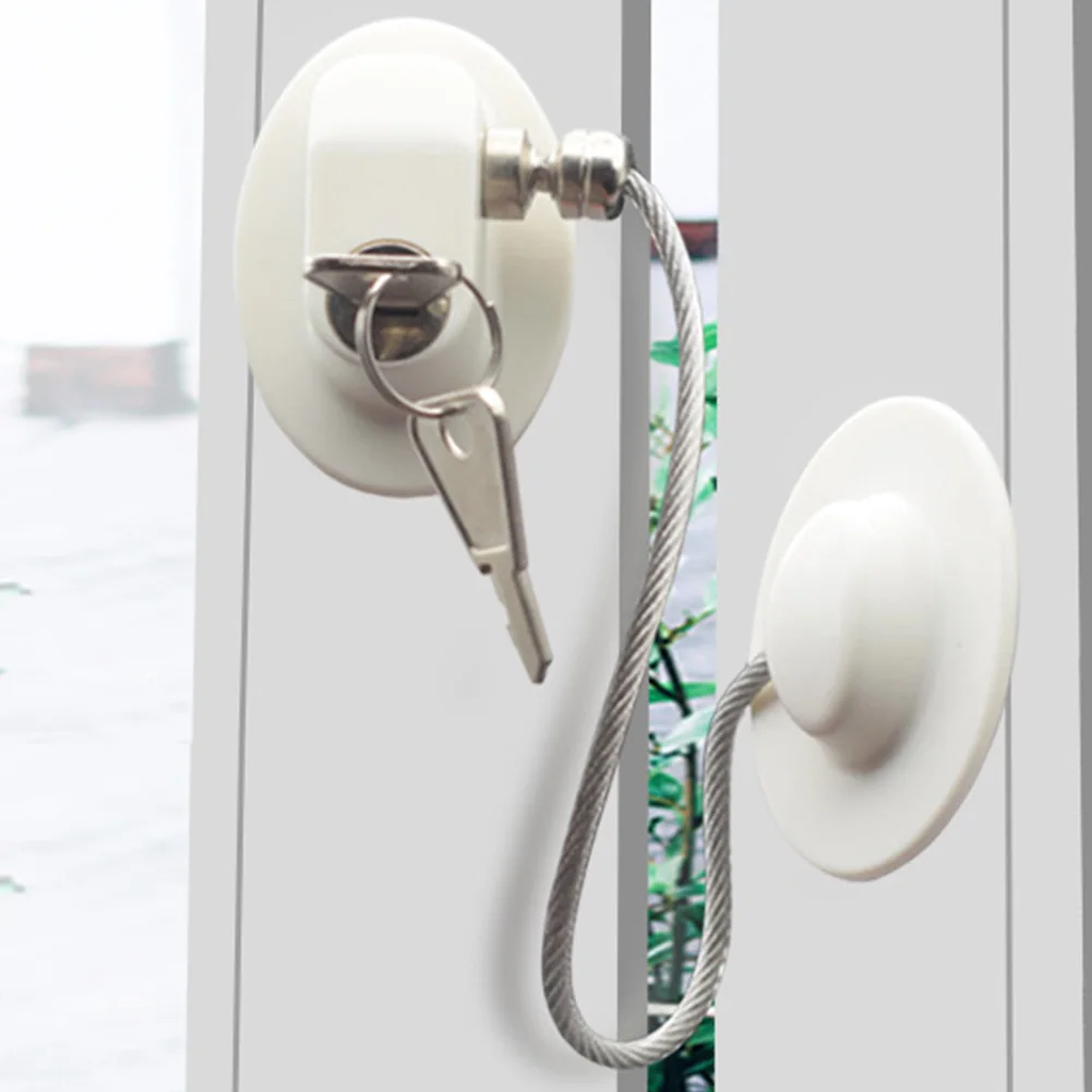 Refrigerator Lock Protection Adhesive Rustproof Window Cabinet Prevent Falling Child Safety Drawer Baby Door Punch Free Wardrobe