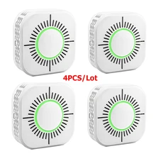 Rf433 detector de fumaça, sensor de alarme de incêndio de fumaça sem fio, alarme de proteção de segurança para automação residencial, trabalho com ponte rf