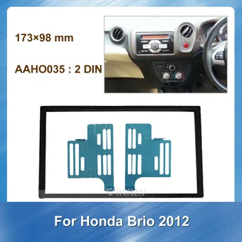 

2DIN Car Stereo DVD Radio Fascia For Honda Brio 2012 Audio Player Panel Adapter Frame Dash Mount Installation Kit