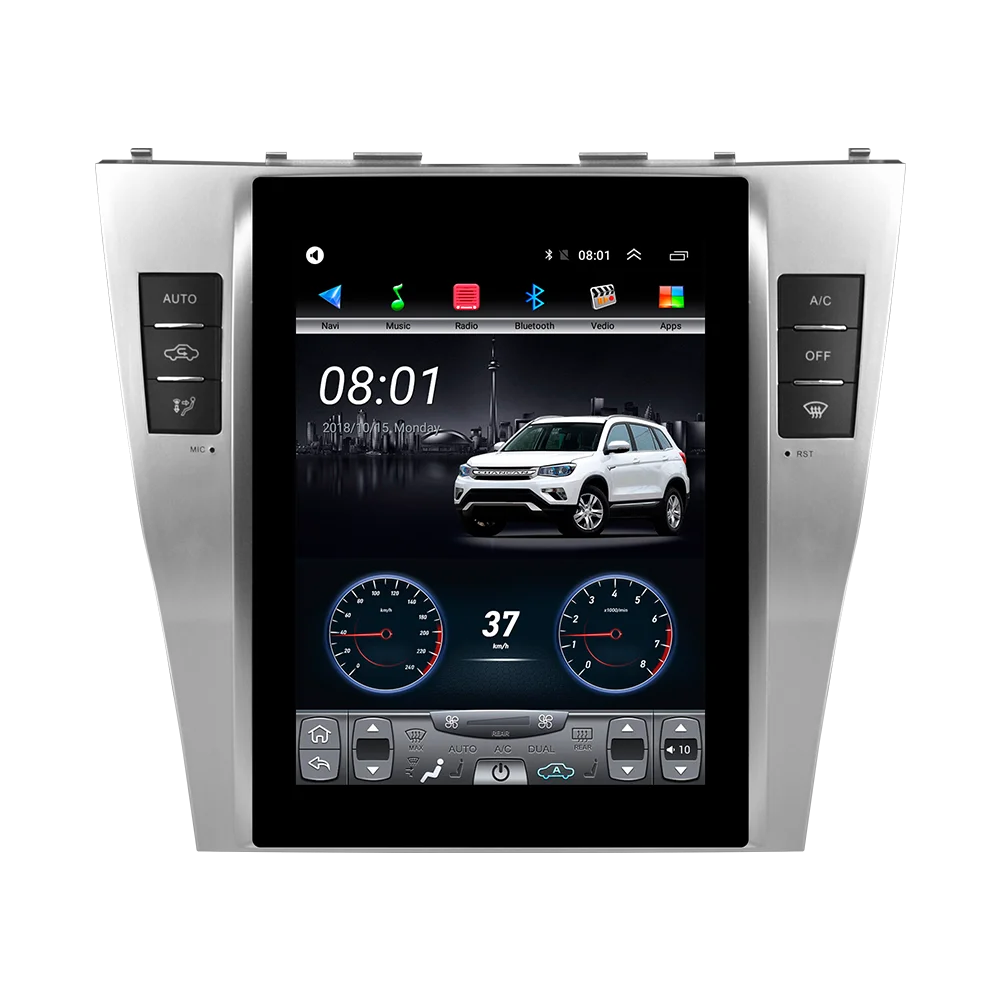 64G rom вертикальный экран android автомобильный gps мультимедийный Видео Радио плеер в тире для toyota camry 2007-2013 лет автомобильный навигатор