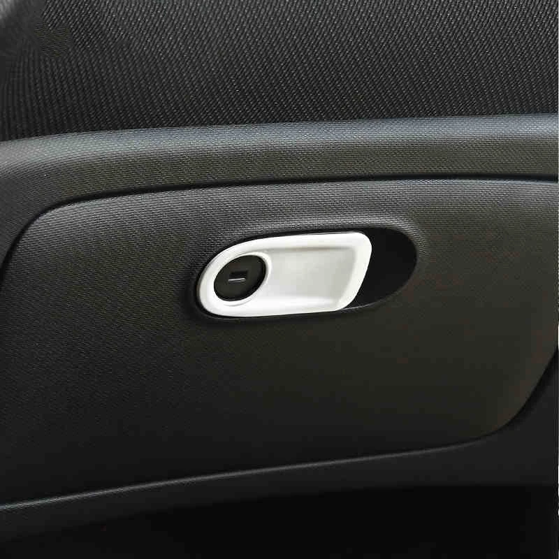 Автомобильный копилот коробка для хранения ручка отделка для Mercedes- Smart Fortwo Forfour 453 ABS декоративные дтикеры