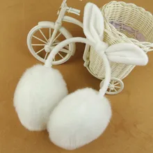 Теплые женские плюшевые пушистые теплые меховые наушники для женщин и девушек, зимние наушники