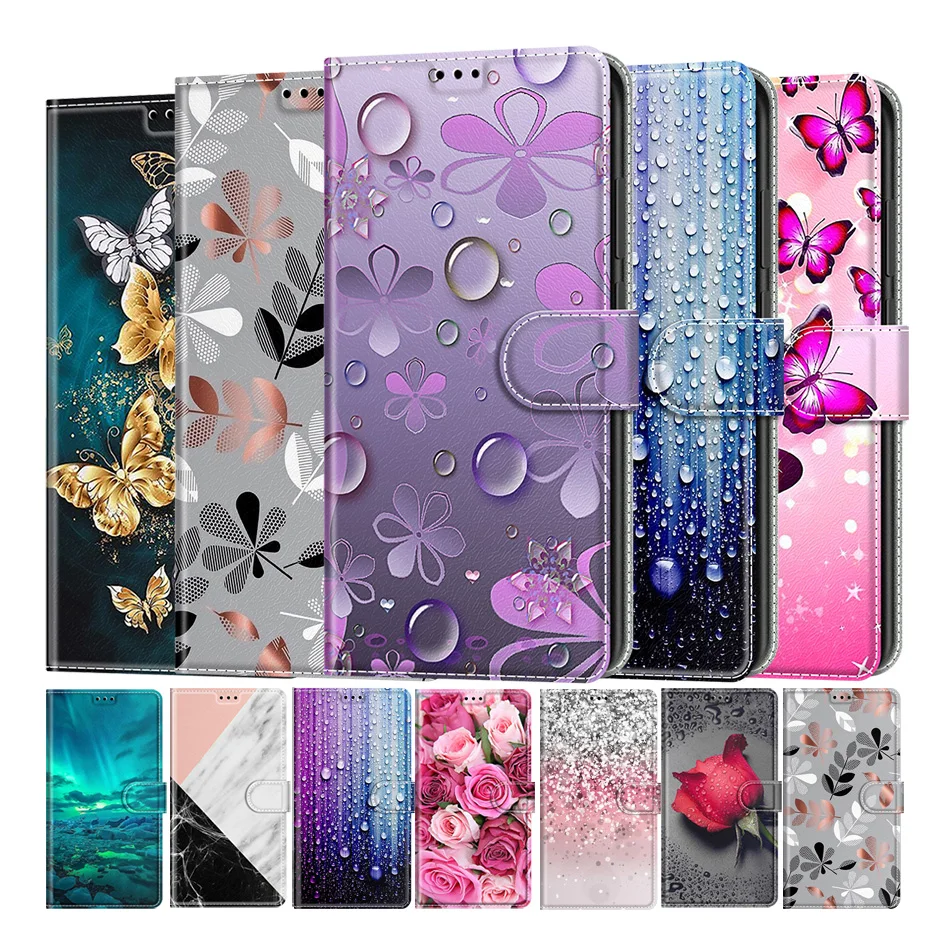 

Card Holder Stand Cover For Samsung Galaxy S7 S8 S9 S10 Plus S20 S21 FE S22 Ultra A12 A22 A32 A42 A52 A72 Wallet Flip Phone Case