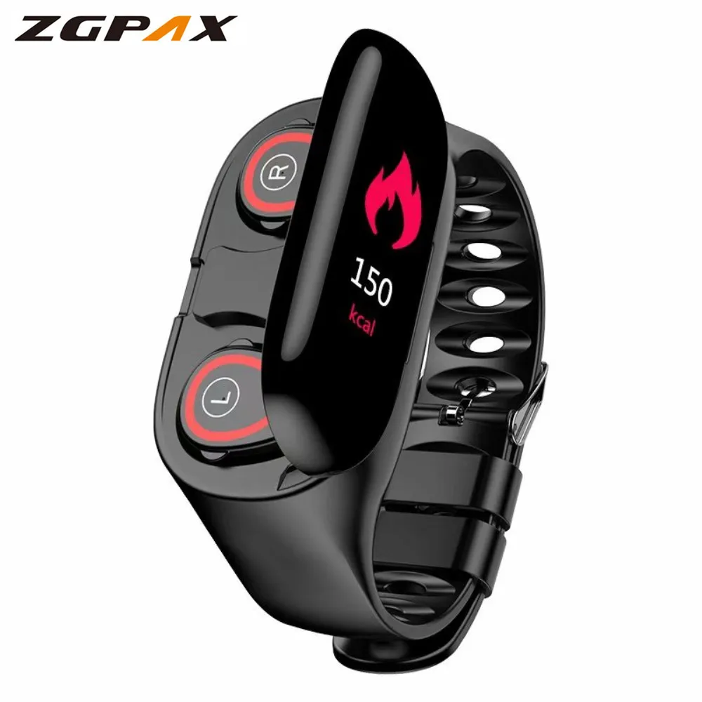 

ZGPAX M1 Smart Watch For Women Men With Bluetooth Headphone Hate Rate Blood Pressure Monitor Sport SmartWatch Android IOS