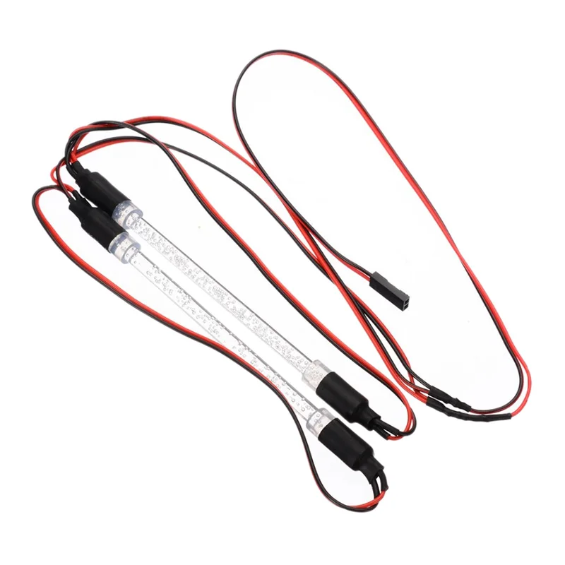 

2Pcs Colorful Chassis Body LED Light Strip Tube Bar RC Car Decoration for 1:10 RC Crawler Car Truck