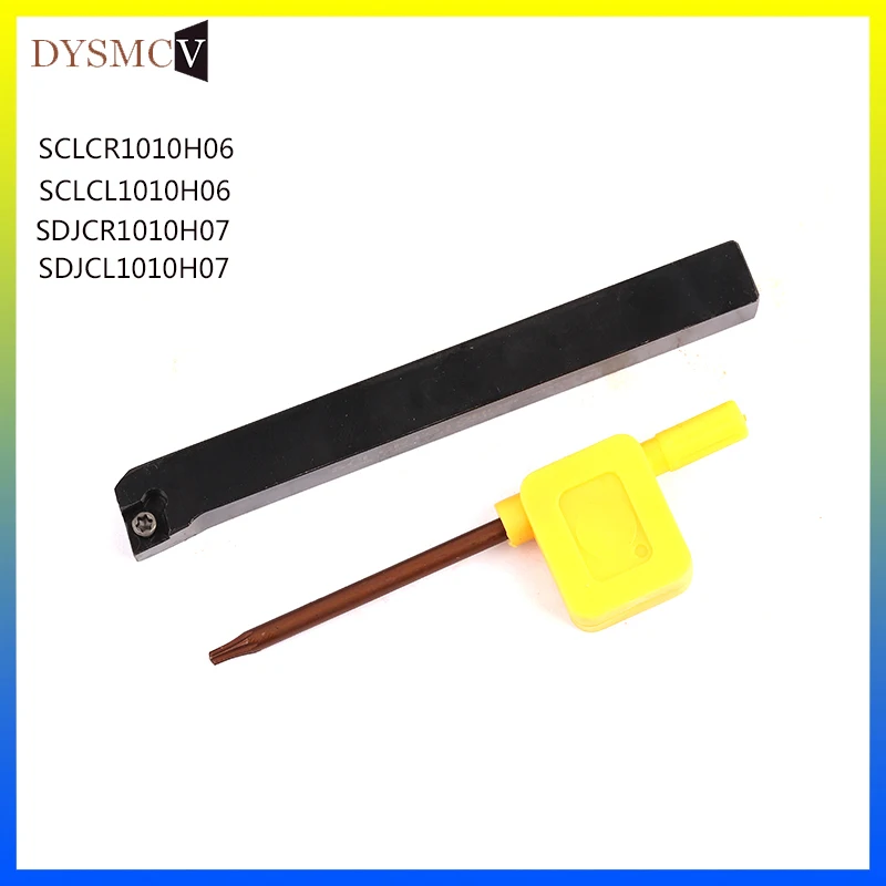 

1pc SCLCR1010H06 SDJCR1010H07 Turret external turning tool CNC lathe external shaft cutting tool,