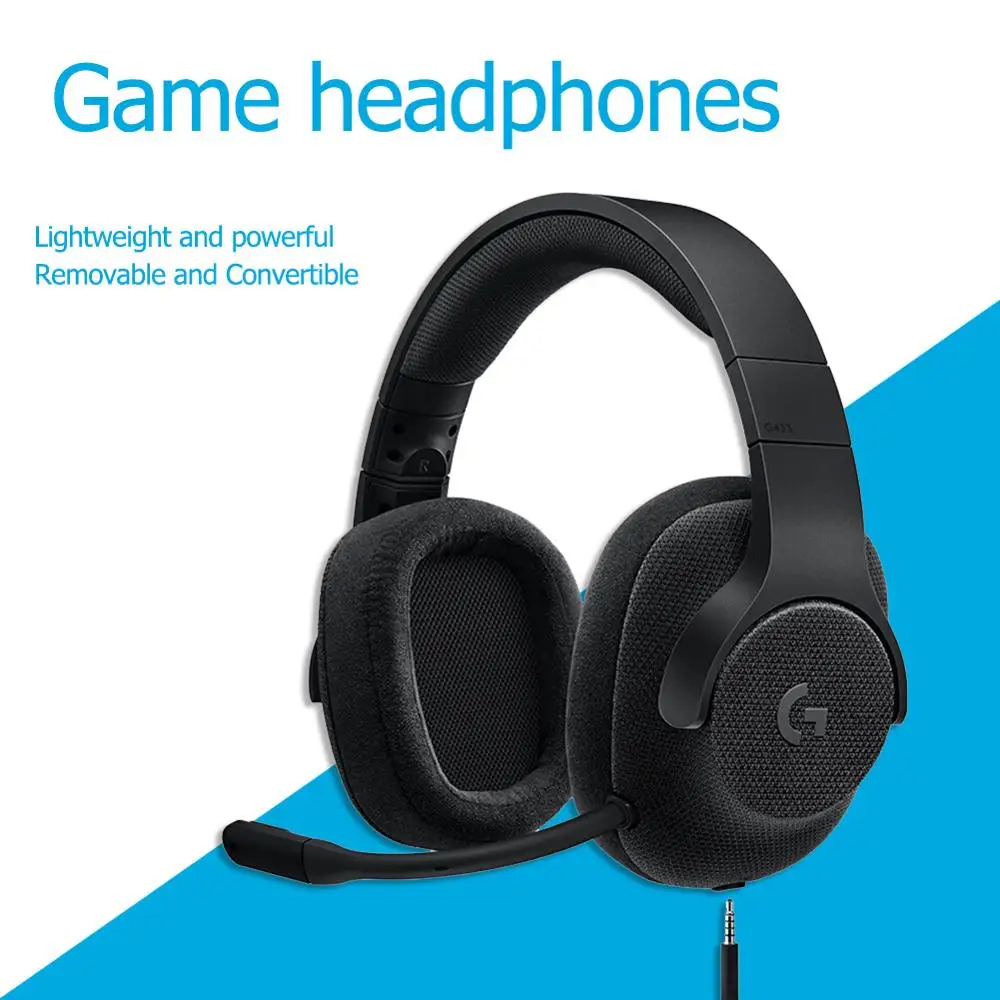 Logitech G433 проводные наушники X 7 1 объемная игровая гарнитура для ПК PS4 Xbox