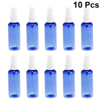 

10pcs 50ml Fine Spray Bottle Portable Travel Bottle Blue Light Avoid Spray Empty Bottle