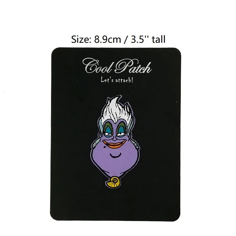 

Villain Ursula Patch Craft Little Mermaid Kids Cartoon Apparel Iron On Sew On Applique