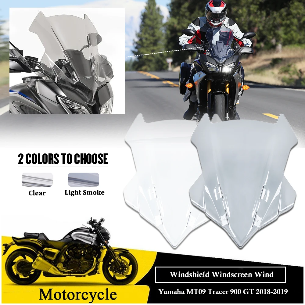 Ветровое стекло для Yamaha MT09 Tracer GT FJ09 2018 2019|Козырьки от ветра и ветр. щитки| |