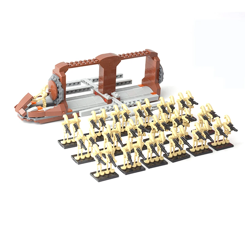 Конструктор Star MOC Wars B1 Боевой Дроид транспортный линкор дроид взвод ремесло