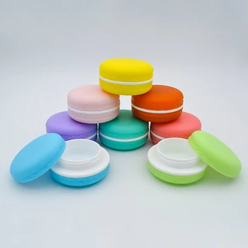 

Cosmetic MACARON Colorful 5g 10g Containers Plastic Lip Balm Jars Pots DIY Lip Gloss for Salve Perfume Eye shadow eye cream