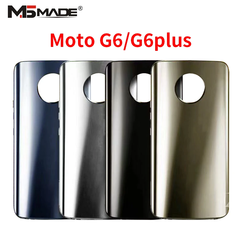 Для Motorola Moto G6 XT1925 G6+ Plus XT1926 задняя крышка батарейного отсека задняя стеклянная панель корпус чехол для MOTO G6 Plus Крышка батарейного отсека