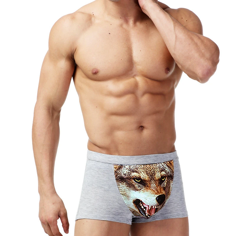 Wolf Ondergoed Mannen Katoen Grappige Mannen Boxershorts Pouch Bulge Sexy Boxershorts Ademende Spandex Heren Boxers Merk Slipje Brand Men Boxer Shorts Mens Boxer Shortsmens Boxer Shorts Brand Aliexpress