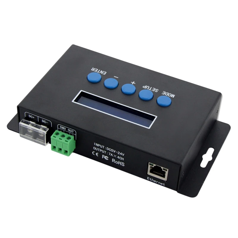 Bincolor Bc-204 Artnet к Spi/Dmx светодиодный пиксельный светильник контроллер вход 680 пикселей x 4Ch+ один порт(1X512 каналов) выход Dc5V-24V